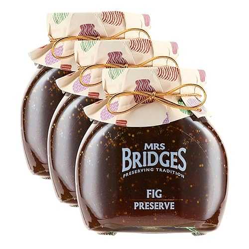 Mrs Bridges Fig Preserve, Made in Scotland, 12oz Jar (Pack of 3)