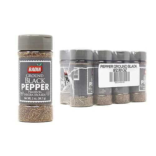 Badia ペッパー グラウンド ブラック、2 オンス (8 個パック) Badia Pepper Ground Black, 2 Oz (Pack Of 8)