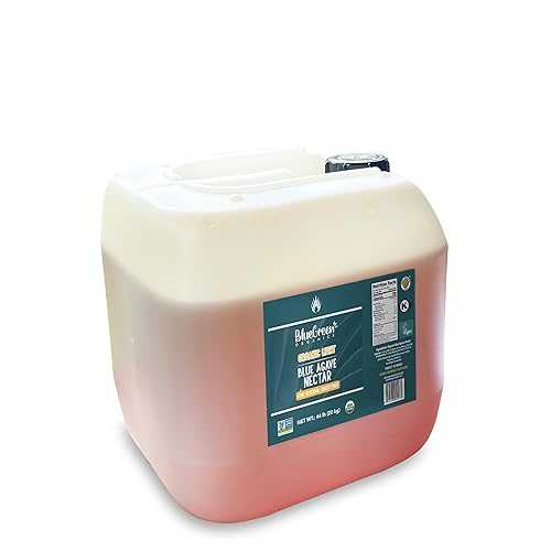 BLUEGREEN BLUE GREEN ORGANICS, Agave syrup, Agave, Gluten Free, Organic, Sweetener, cakes, coffees, pancakes or any baked good, For restaurants, Sugar substitute Light, 44 lb, 4 gallon 44,845円