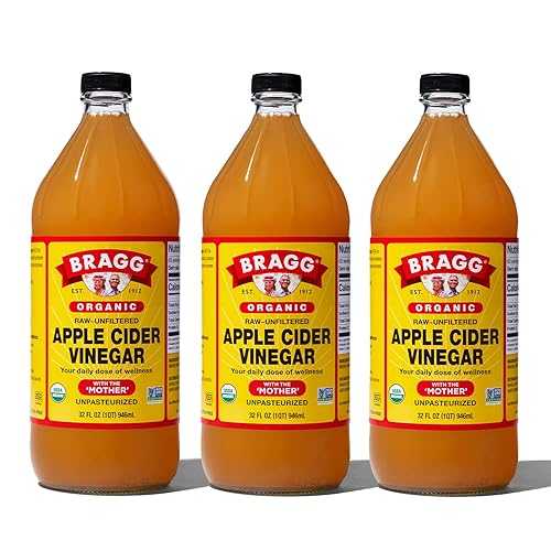 Bragg オーガニック生アップルサイダービネガー、32 オンス - 3 パック Bragg Organic Raw Apple Cider Vinegar, 32 Ounce - 3 Pack