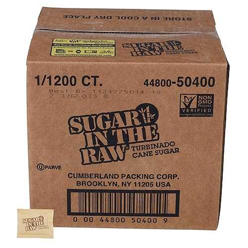 Sugar in the Raw Turbinado Sugar, 1200 Count