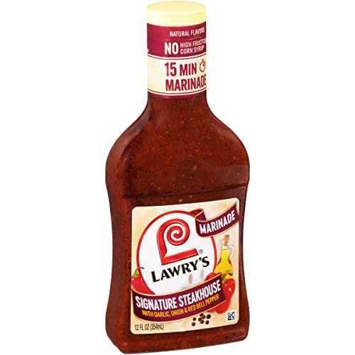 Lawry's Signature Steakhouse ガーリック、オニオン、赤ピーマンのマリネ添え、12 液量オンス (6 個パック) Lawry's Signature Steakhouse with Garlic, Onion & Red Bell Pepper Marinade, 12 fl oz (Pack of 6) 6,024円