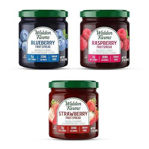 洋書 Walden Farms Fruit Spread Variety Pack Blueberry, Raspberry & Strawberry Fruit Flavors ? Zero Calorie, Low Carb, Keto-Friendly, Vegan, Sugar-Free ? 3-Pack, 12 oz Bottles