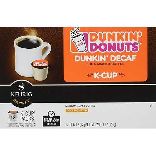 ダンキンドーナツ Kカップ デカフェ シングルサーブポッド - 48個 (パッケージは異なる場合があります) Dunkin' Donuts Dunkin Donuts K-Cups Decaf Single Serve Pods - 48 Count (Packaging May Vary) 9,142円