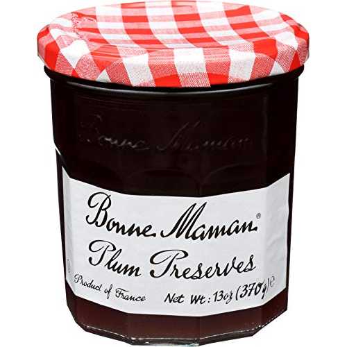 ボンヌ ママン プラム プリザーブ、13 オンス瓶 (6 個パック) Bonne Maman Plum Preserves, 13-Ounce Jars (Pack of 6)