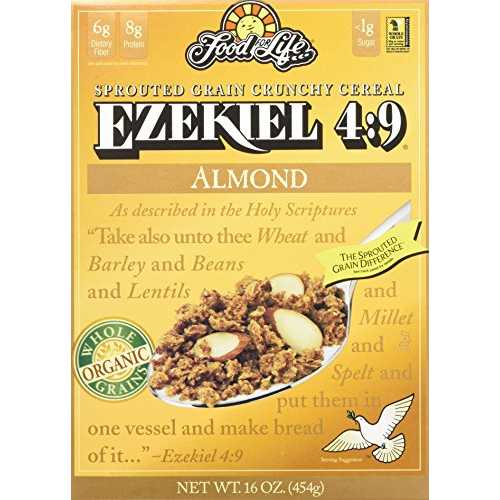 エゼキエル 4:9 発芽全粒シリアル、アーモンド、16 オンス (6 個パック) Food for Life Ezekiel 4:9 Sprouted Whole Grain Cereal, Almond, 16 Ounce (Pack of 6)