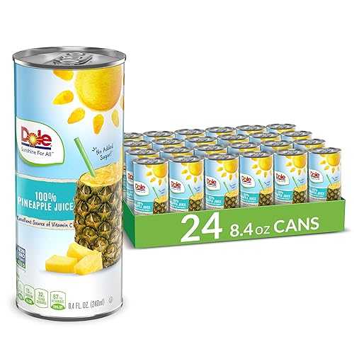 Dole 100% Pineapple Juice, 100% Fruit Juice with Added Vitamin C, 8.4 Fl Oz Cans, 24 Total Cans 17,028円