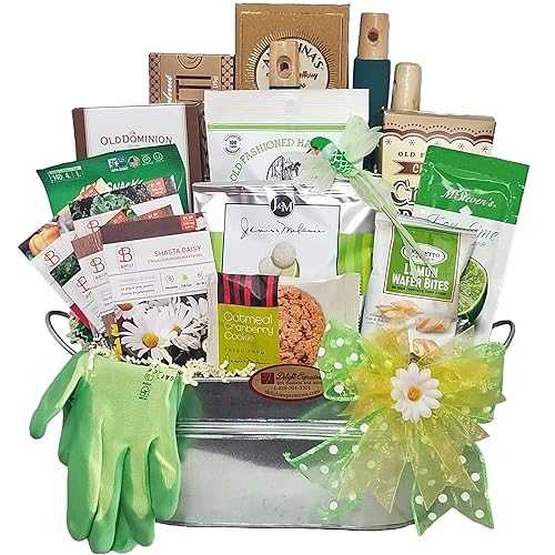 Delight Expressions Garden Tools and Goods Mother's Day Gift Basket - Birthday or Get Well Gift Basket for Her - For Mom - For Sister - For Grandmother