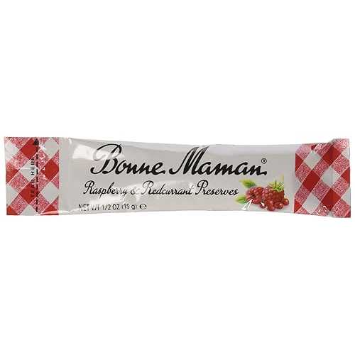 ボンヌ ママン ラズベリー ミックス プリザーブ パケット - 0.5 オンス x 100 個 - コーシャ Bonne Maman Raspberry Mix Preserve Packets - 0.5 oz x 100 pcs - Kosher