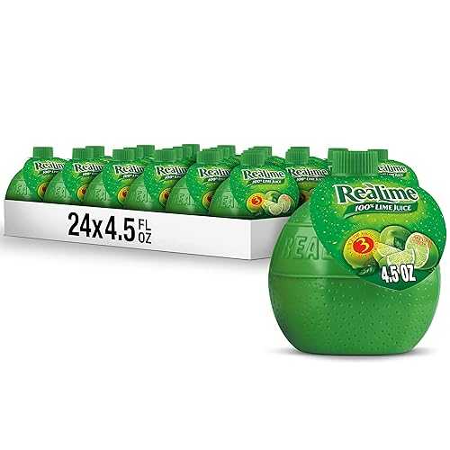 ReaLime 100% Lime Juice, 4.5 fl oz bottle (Pack of 24), Made with Lime Juice from Concentrate, Gluten-Free, Sodium Free, Perfect Mixer to add to Cocktails and Marinades 17,427円