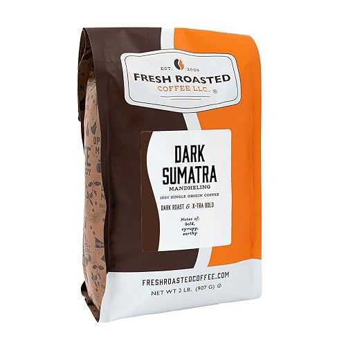Fresh Roasted Coffee,100% Dark Sumatra Mandheling | 2 lb (32 oz) | Single Origin | Dark Roast | Kosher | Whole Bean 9,127円