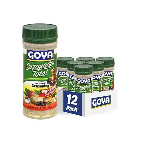 Goya Foods サゾナドール トータルシーズニング ペッパー入り 11オンス (12個パック) Goya Foods Sazonador Total Seasoning with Pepper, 11 Ounce (Pack of 12)