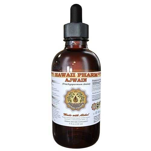 Hawaii Pharm HawaiiPharm Ajwain Liquid Extract, Organic Ajwain (Trachyspermum Ammi) Seeds Tincture Supplement 2 oz