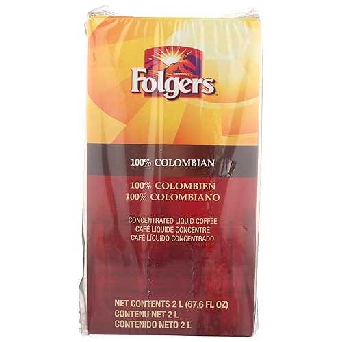 Folgers 100 percent colombian coffee liquid, 2 Liter - 2 pack