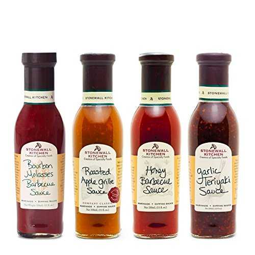 Stonewall Kitchen 4 Piece Our Sweet Grille Sauce Collection画像