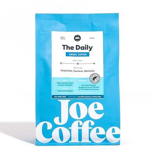 Joe Coffee Company - The Daily Whole Bean Specialty Coffee, 12 oz Bag | NYC Roaster, Rainforest Alliance Certified, Kosher, Climate-Friendly,