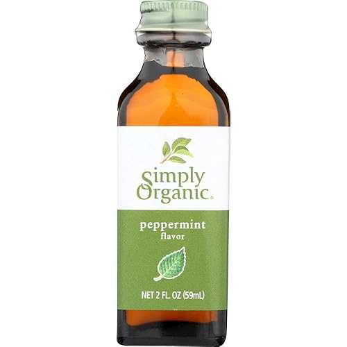 Simply Organic ペパーミントフレーバー オリジナル 2 オンス (6 個パック) by Simply Organic Simply Organic Peppermint Flavor Original 2 Oz (Pack of 6) by Simply Organic