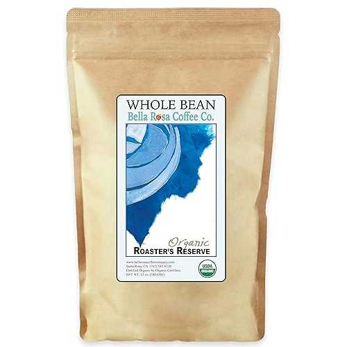 Bella Rosa Coffee Organic Roaster's Reserve, 12 oz. Whole Bean