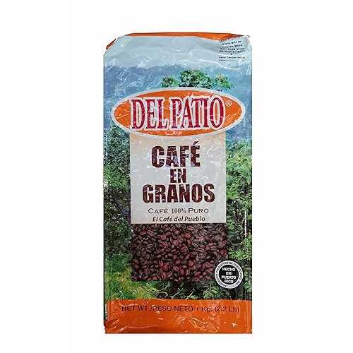 デルパティオ プエルトリコ産全豆コーヒー (カフェ) 2.2LB ポンド Del Patio Whole Bean Coffee (Cafe) from Puerto Rico 2.2LB Pounds