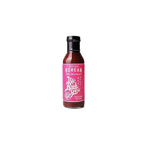 We Rub You Spicy Korean BBQ Bulgogi Marinade & Sauce 15 OZ (Spicy, Pack - 6)