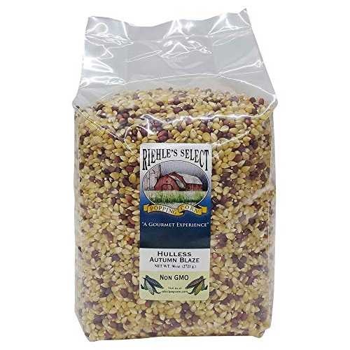 Riehle's Select Popping Corn - Hulless Autumn Blaze Old Fashioned Whole Grain Popcorn - 6lb (96oz)