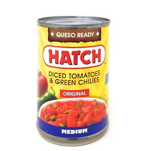 ハッチ・チリ・カンパニー ダイストマト&グリーンチリ オリジナル 中火 10オンス (数量4) Hatch Chili Company Diced Tomatoes & Green Chilies Original Medium Heat 10oz (QTY 4)
