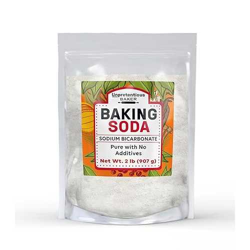 Unpretentious Baking Soda (2 lb) Gluten-Free, Baking & Cooking, Leavening Agent, Pure Sodium Bicarbonate