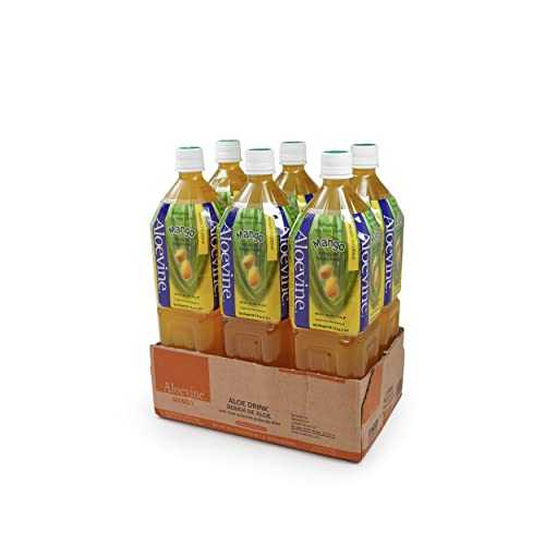 ALOEVINE Aloe Vera Drink 50.7 oz. 6 Pack (Mango)