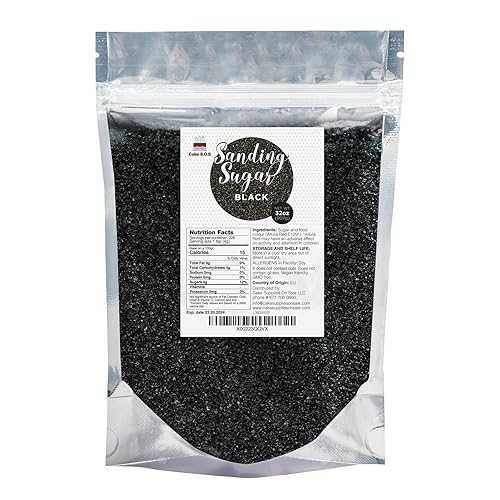 サンディング シュガー ブラック 32 オンス Cake S.O.S Sanding Sugar Black 32 oz.