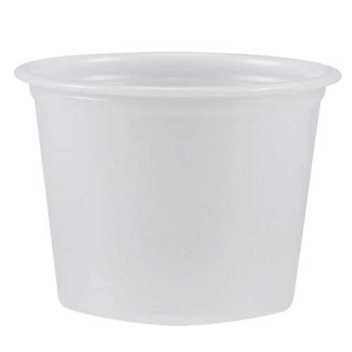 Dart P100N 1オンス 半透明PSポーションコンテナ (2500個入りケース) Dart P100N 1 oz Translucent PS Portion Container (Case of 2500)