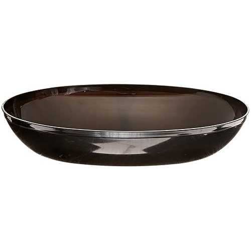 WNA CaterLine 32-Ounce Plastic Oval Serving Bowl, Black (50-Count)