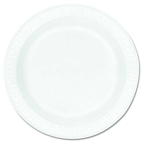 SOLO DART 9PWCR Concorde Foam Plate, 9" Diameter, White, 125 Per Pack (Case of 4 Packs)|Glomarket