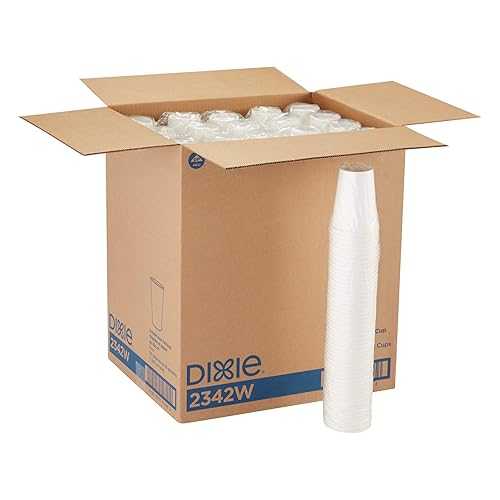 Georgia-Pacific Dixie 12 oz. Paper Hot Coffee Cup by GP PRO, White, 2342W, 1,000 Count (50 Cups Per Sleeve, 20 Sleeves Per Case), Simply White｜Glomarket