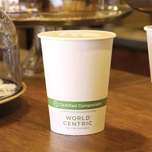World Centric's Paper PLA-Lined 12 Ounce Coffee Hot Cup (Package of 200)｜Glomarket