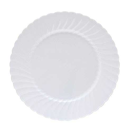 Classicware 食器用シュリンク包装プラスチックプレート、9 インチ、ホワイト (180 枚) WNA Classicware Dinnerware Shrink Wrapped Plastic Plates, 9-Inch, White (180-Count)