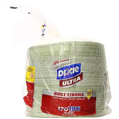 Dixie Ultra Paper Plate, 10-1/16 Inch, 186 Count 食器・カトラリー・グラス-使い捨て皿・器