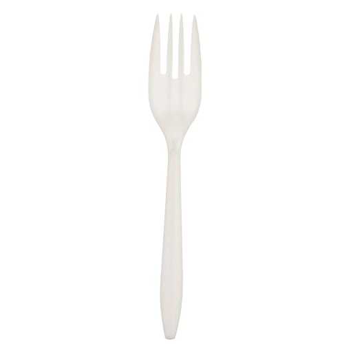Crystalware FPPWP1000 使い捨て中量 PP プラスチックフォーク、ホワイト (1000 個パック) Crystal Ware Crystalware FPPWP1000 Disposable Medium Weight PP Plastic Forks, White (Pack of 1000)