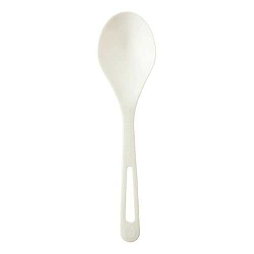 World Centric 100% Compostable Spoons by World Centric, Made from TPLA, 6" Soup Spoons, White (Pack of 1000)｜Glomarket
