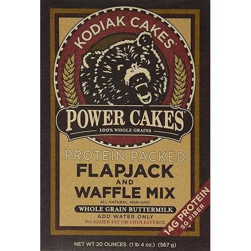 Kodiak Cakes パワー ケーキ フラップジャック アンド ワッフル ミックス 20 オンス - 2 パック Kodiak Cakes Power Cakes Flapjack and Waffle Mix 20 oz - 2 Pack