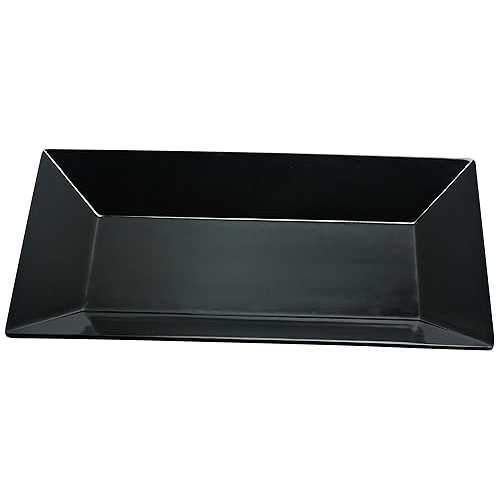 Yanco RM-214BK Rome Rectangular Plate, 14\