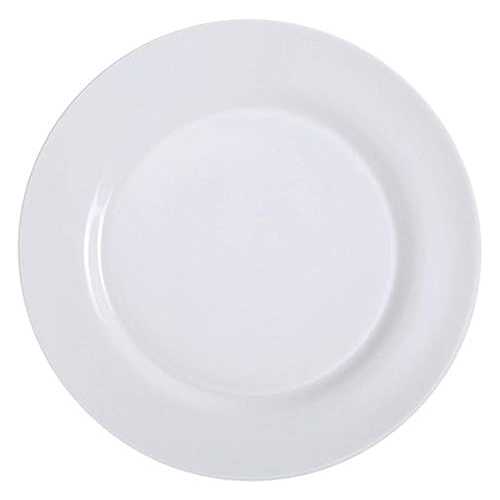Yanco PS-8 ディナープレート、直径 9 インチ、磁器、ボーンホワイト、24 個パック Yanco PS-8 Dinner Plate, 9\" Diameter, Porcelain, Bone White, Pack of 24