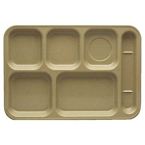 Yanco NC-802S Compartment Collection 6-Compartment Plate, Right Hand, 14\