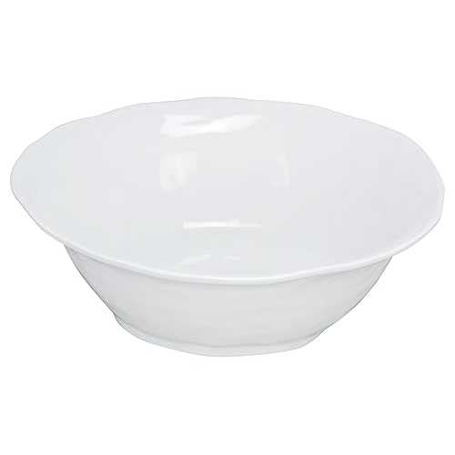 Yanco CAT-1272 Catering Bowl, 4.25 クオート Capacity, 14.5\" Length, 14.5\"" Width, 4.5\"" Height, Melamine, White Color, Pack of 6"