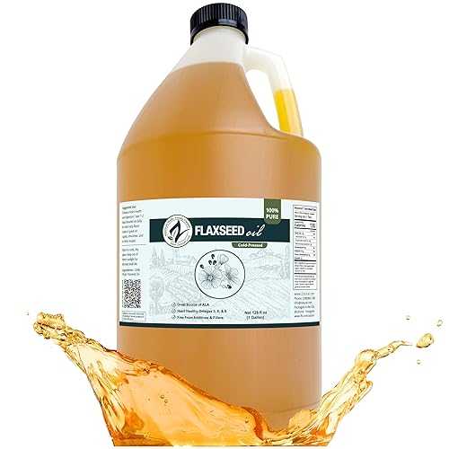 Zatural Cold Pressed Flaxseed Oil ? 100% Pure Non-GMO Liquid Flax Seed Oil, Vegan Omega-3 ALA Rich, Perfect for Salads, Smoothies, Baking, Skincare & Hair (1 Gallon) 14,171円