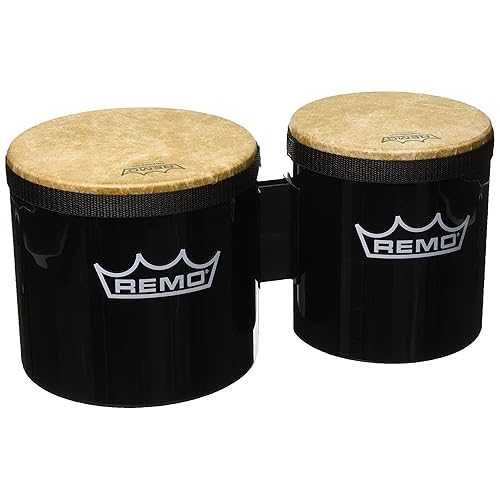 Remo BG-5300-70 Festival Bongo Drum - Black, 6\