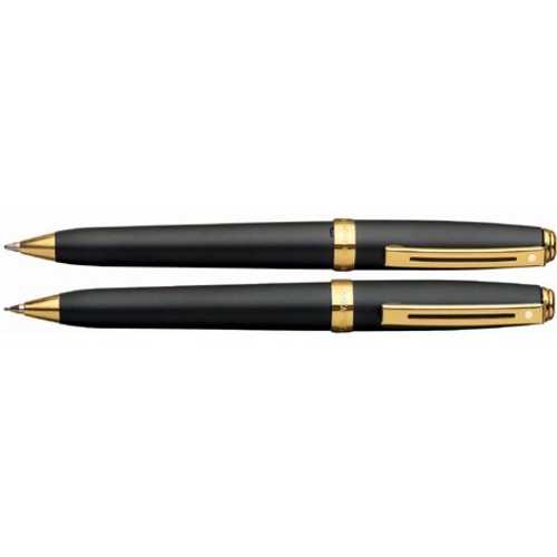 Sheaffer Prelude Black Matte /GT .7mm Pen & Pencil Set - SH-346-9
