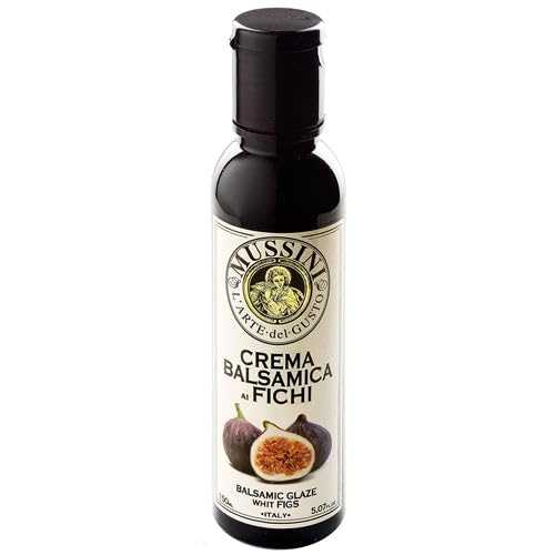 イタリア産天然フレーバーイチジクバルサミコグレーズ、ムッシーニ社、16.9オンス Italian Natural Flavored Fig Balsamic Glaze from Mussini, 16.9 Ounces