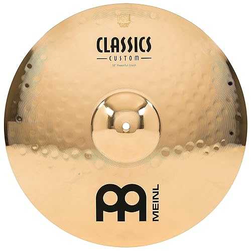 Meinl Cymbals Meinl 18" Powerful Crash Cymbal - Classics Custom Brilliant - Made in Germany, 2-YEAR WARRANTY (CC18PC-B)|Glomarket
