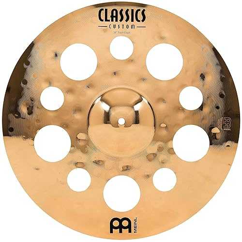 Meinl Cymbals Meinl 18" Trash Crash Cymbal with Holes - Classics Custom Brilliant - Made in Germany, 2-YEAR WARRANTY (CC18TRC-B)|Glomarket