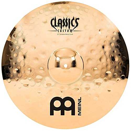 Meinl 19 インチ クラッシュ シンバル - クラシック カスタム エクストリーム メタル - ドイツ製、2 年保証 (CC19EMC-B) Meinl Cymbals Meinl 19\